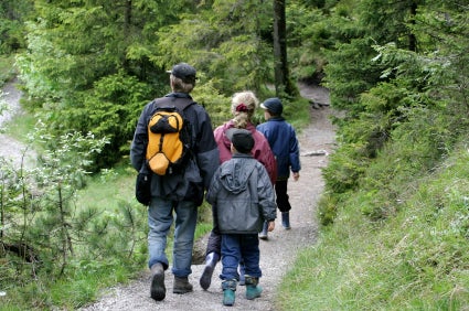 Family walking